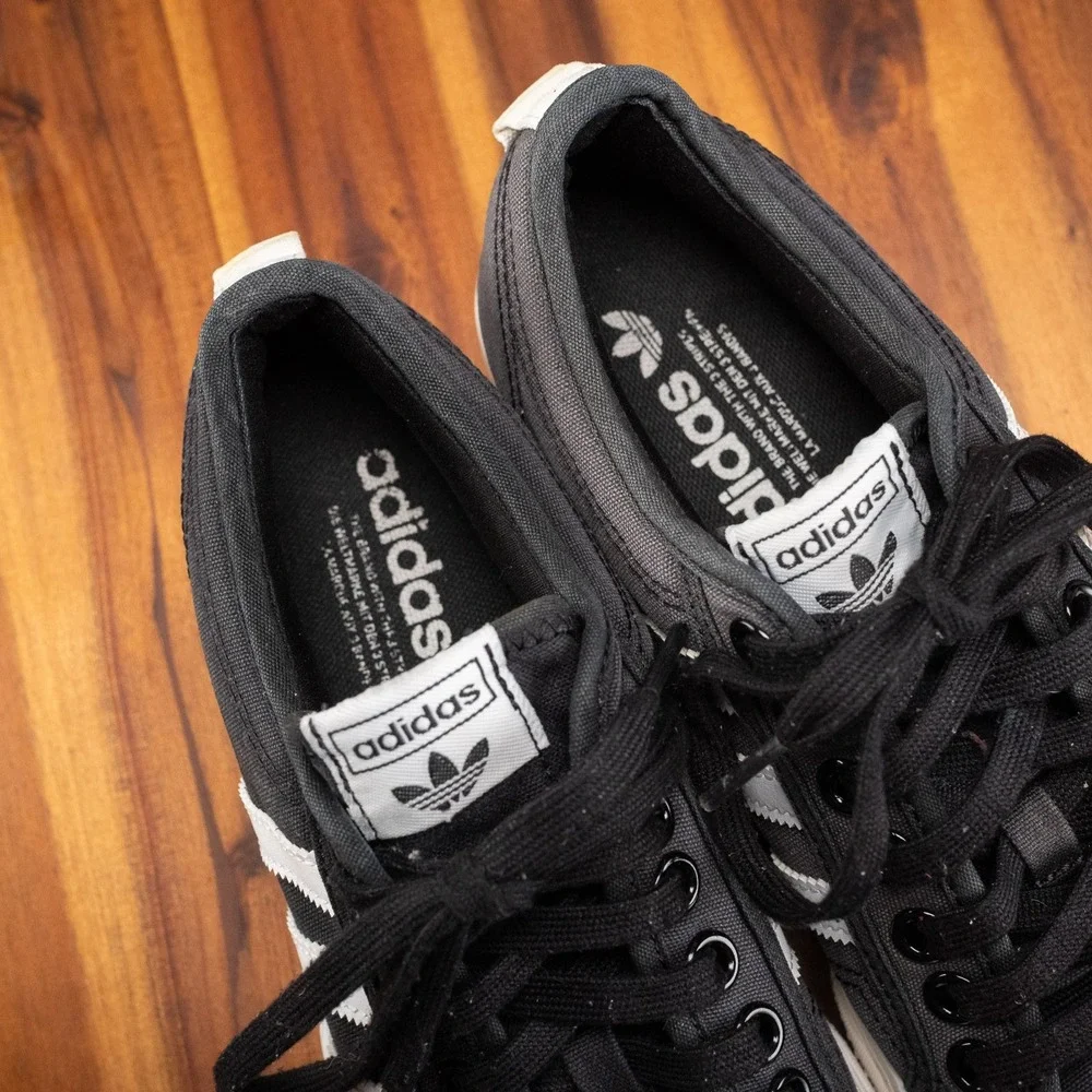 adidas Nizza Black White Platform Shoes Sneakers FV5321 Women's Size 9